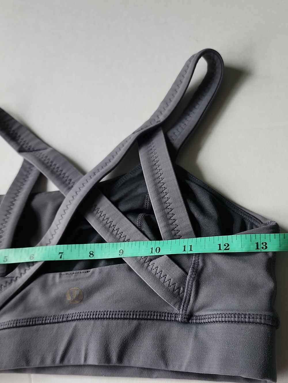 lululemon athletica Women's Gray Strappy Sports Bra, Size 6 - Picture 7 of 7